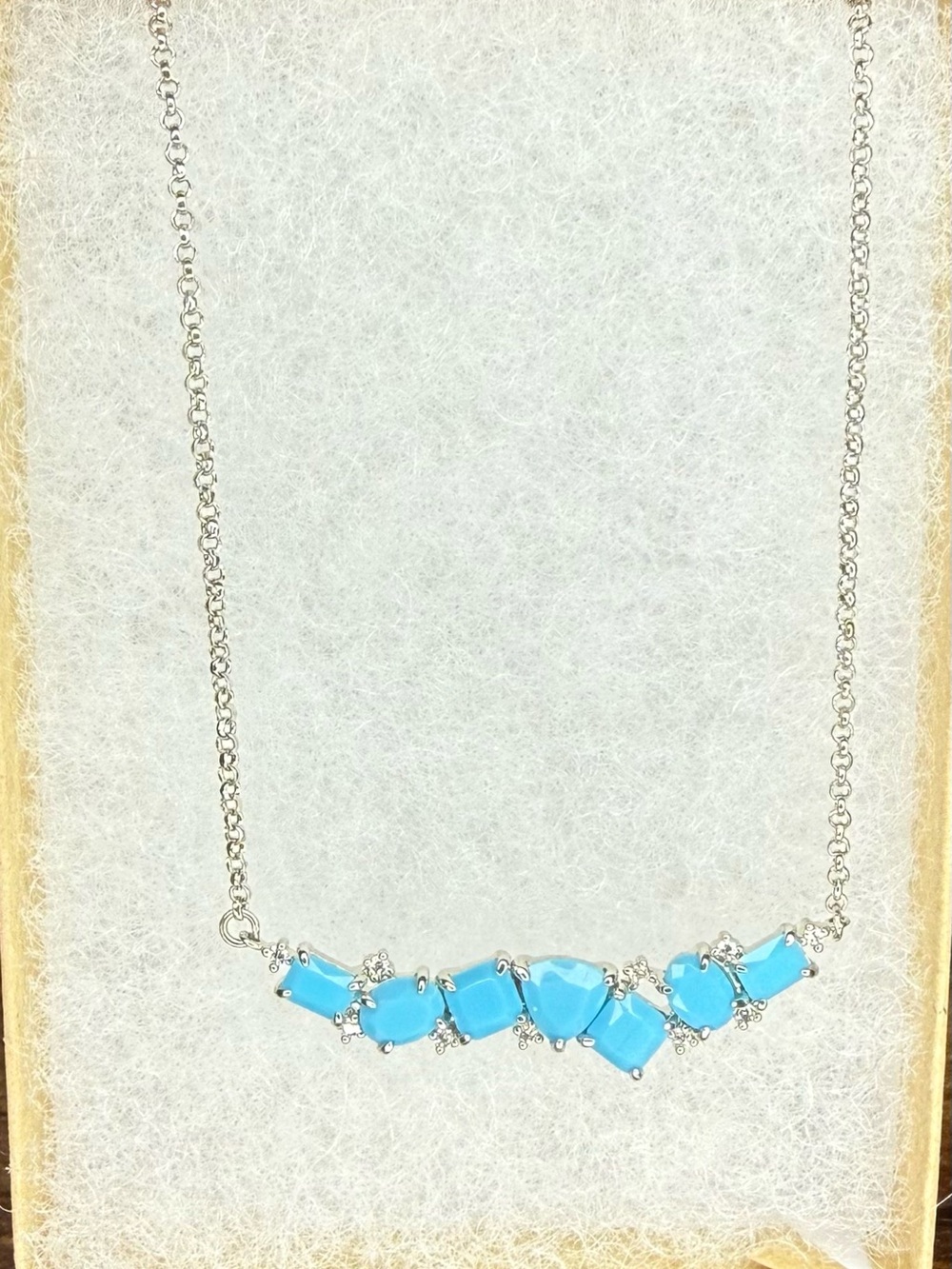 Bomb Party Turquoise Bar Necklace